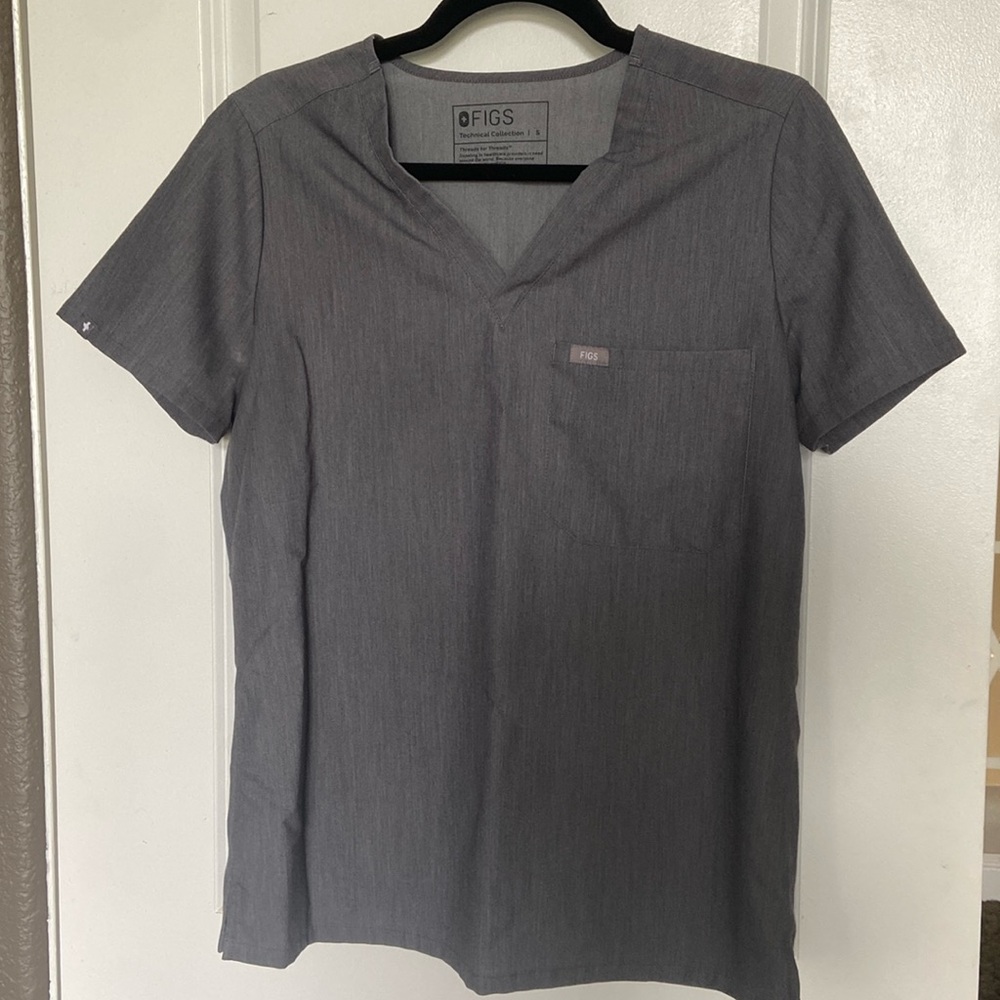 Size Small Catarina Grey Figs Scrub Top